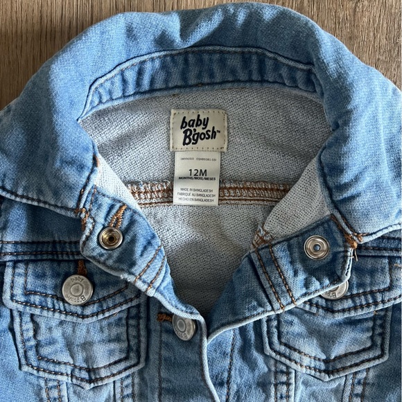 Baby B’gosh Jean Jacket 12M – Denim Jacket for Baby Boy or Girl – Classic Blue - Picture 3 of 3